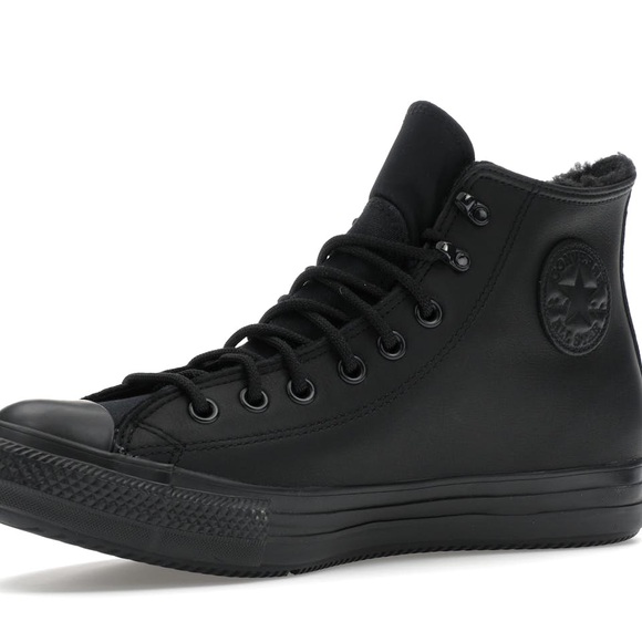 CONVERSE WINTER GORE-TEX CHUCK TAYLOR ALL STAR Triple Black 165935C - Mens 10.5 - Picture 3 of 14